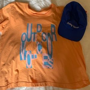 Outdoor Voices T-Shirt + Hat (New)
